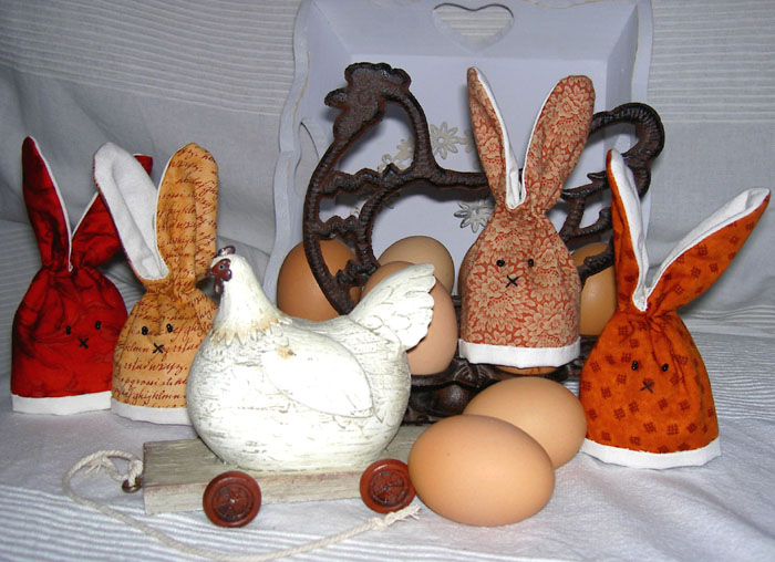 patchwork hasen eierwaermer ostern