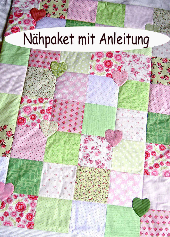 Naehpaket Krabbeldecke rose creme