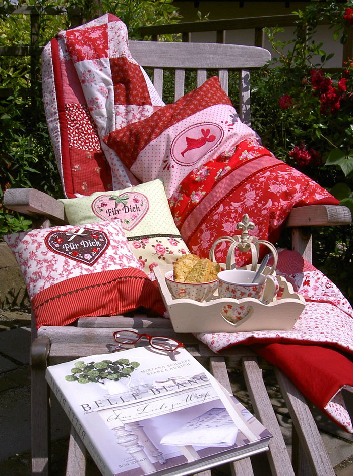 patch quilt kissen