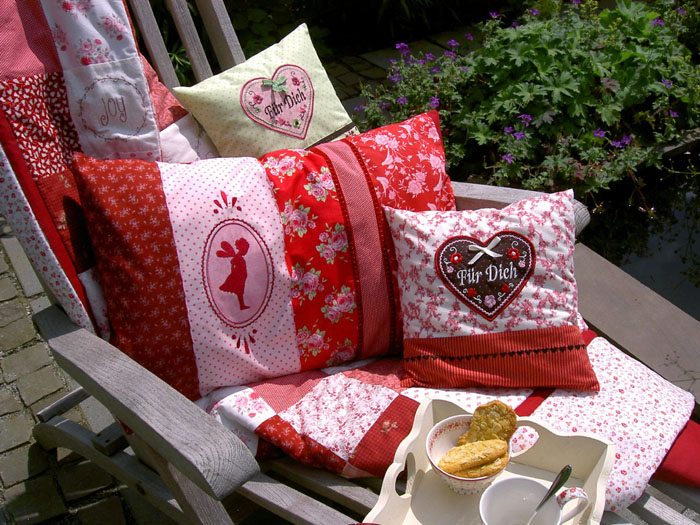 patch quilt kissen