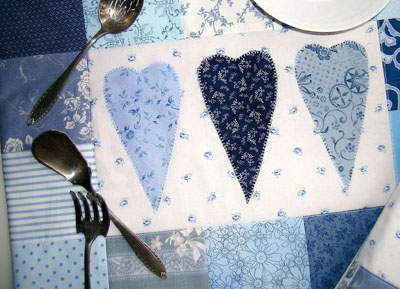 patchwork tisch-set