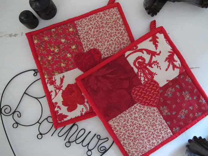 Patchwork Topflappen Krone